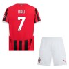 Camisola + Calções AC Milan Adli 7 Criança Equipamento 1ª 24/25